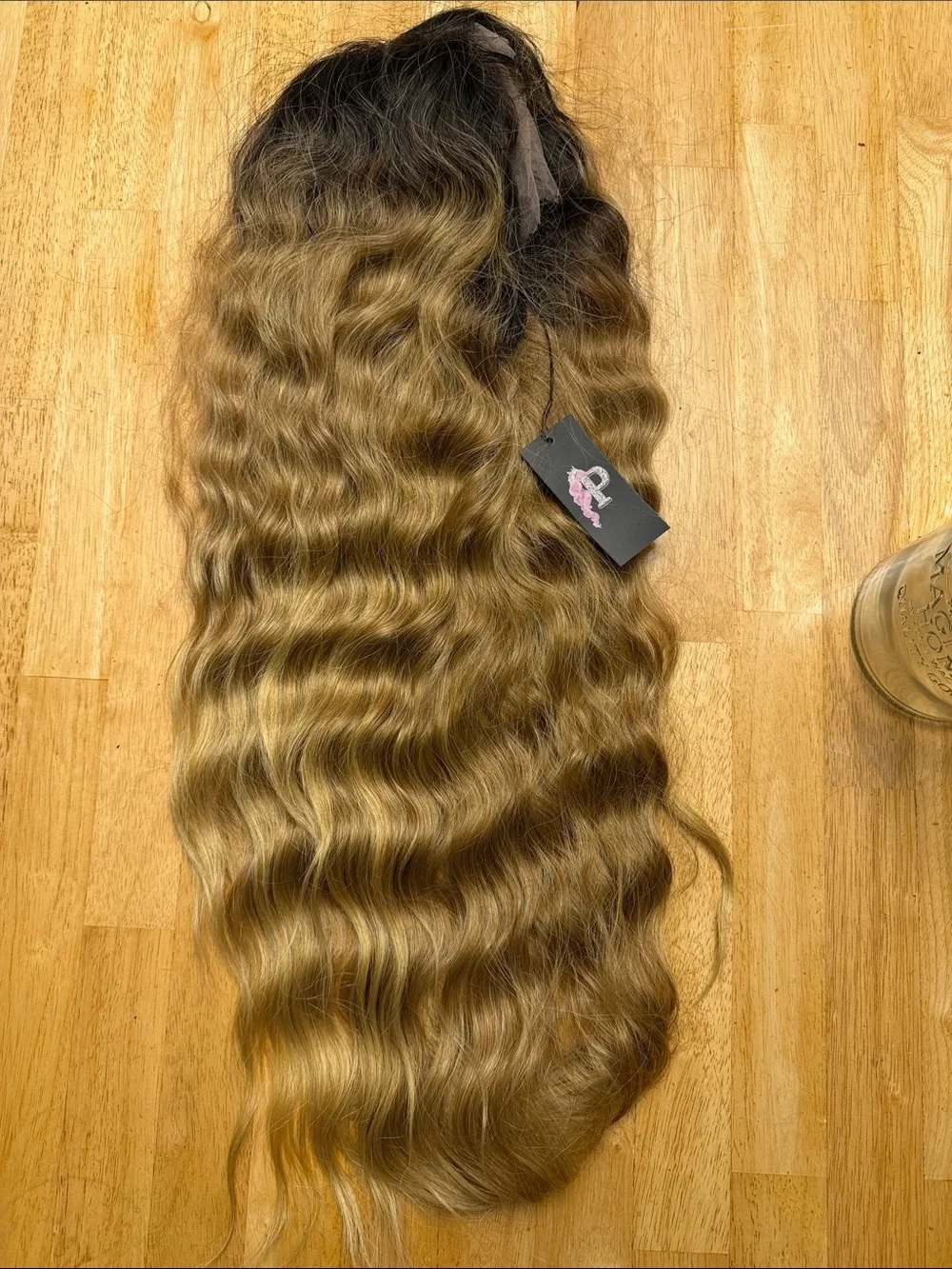 Long Wavy Blonde Wig - Synthetic hair
